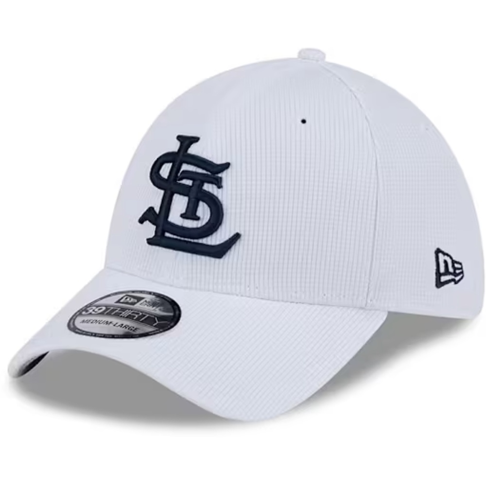 NWT NEW ERA ST LOUIS CARDINALS MENS WHITE ACTIVE 39THIRTY CLASSIC FLEX HAT